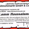 Lammsalami Etikett